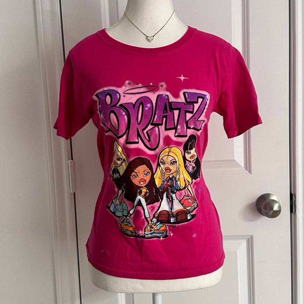 Bratz Size XS Vintage Y2K 100% Cotton T Shirt With Open Back Cut Outs